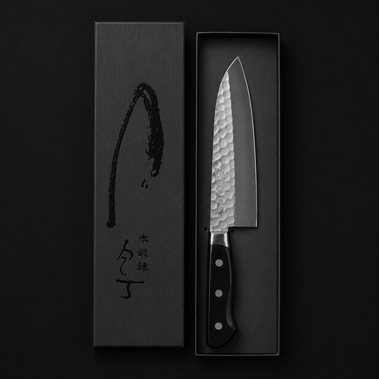 虎徹 Japanese Santoku Knife | Blue Steel No. 2 (Aogami #2) | Made in Japan