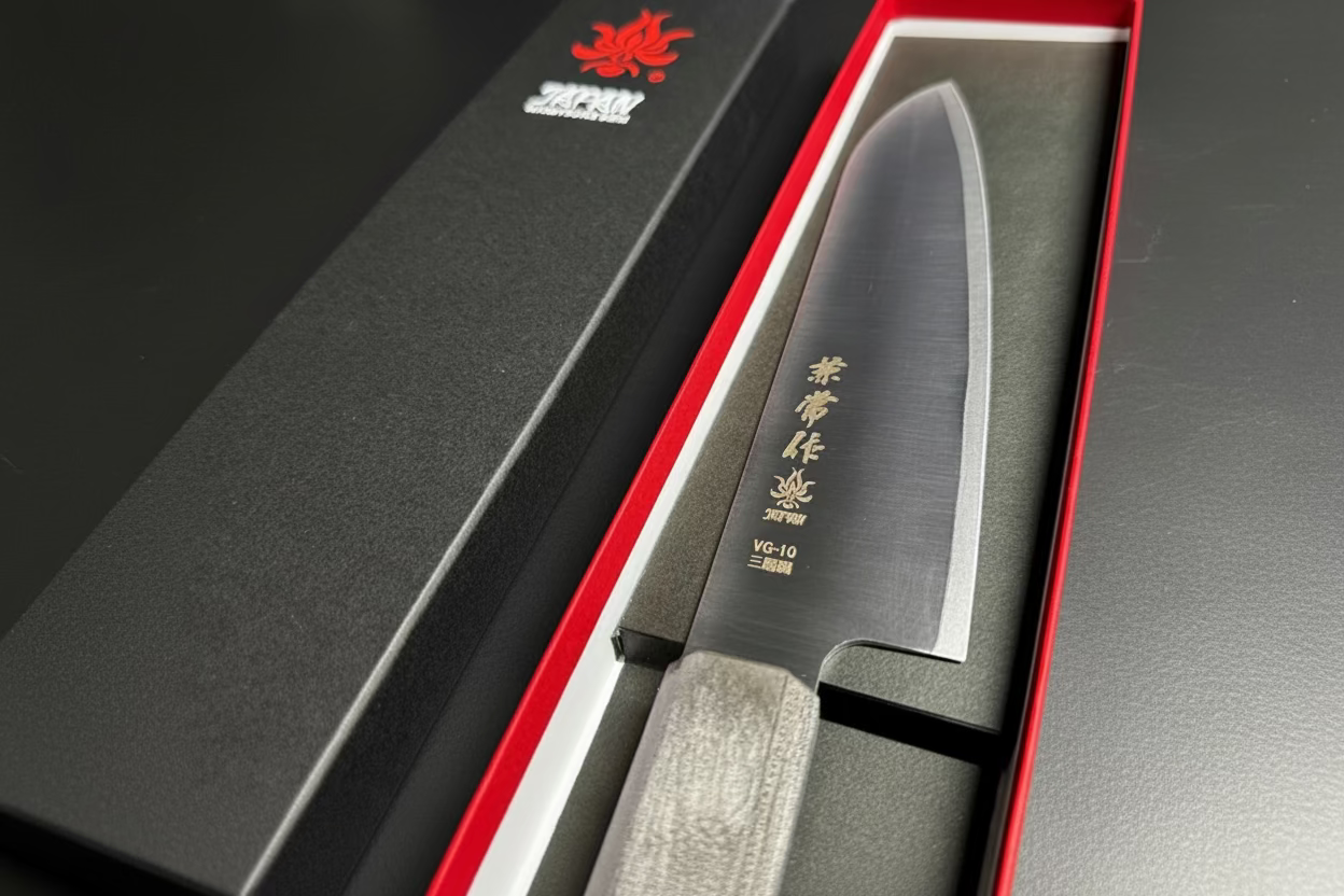 Japanese Santoku Knife | VG10 Steel | Made in Japan